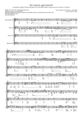 Ad caenam agni providi