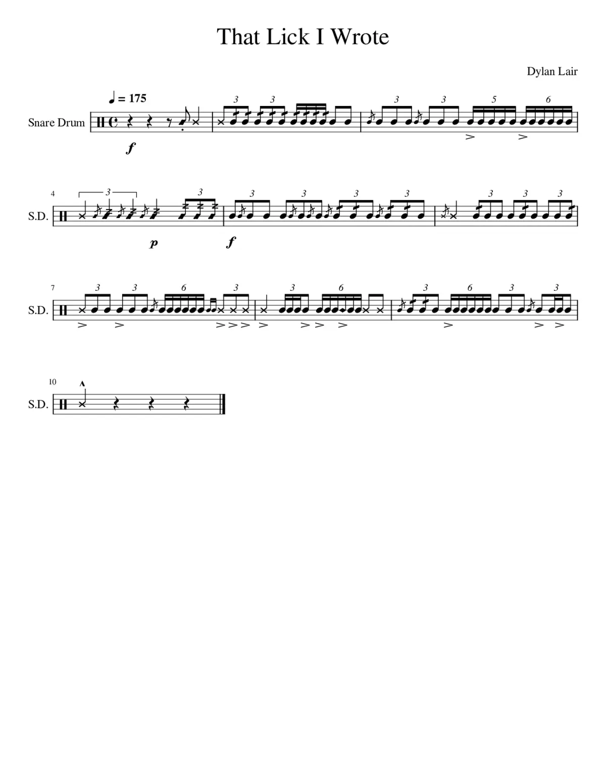 That Lick I Wrote - Page 1