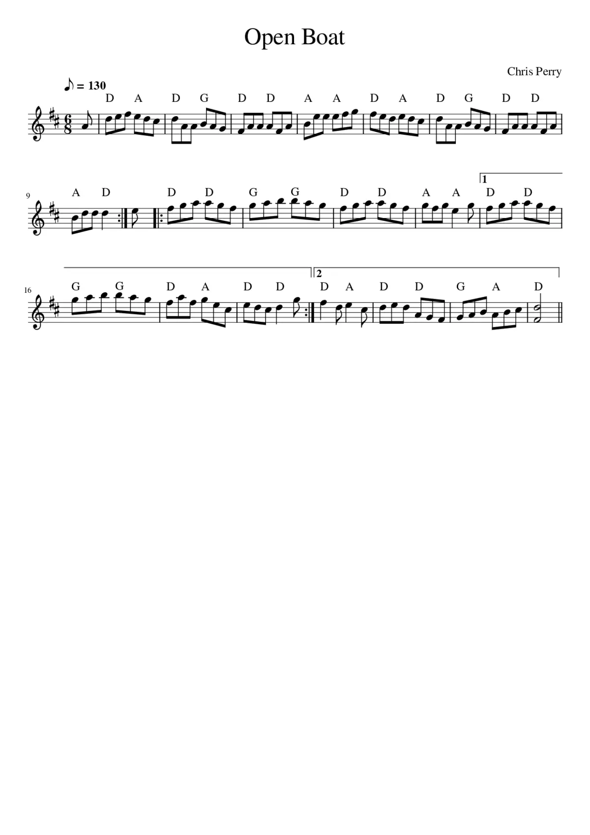 Open Boat - Page 1