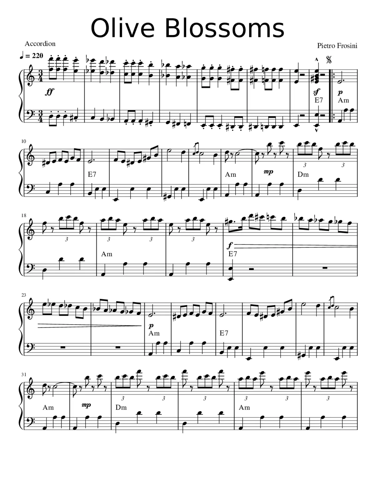 Olive Blossoms - Page 1