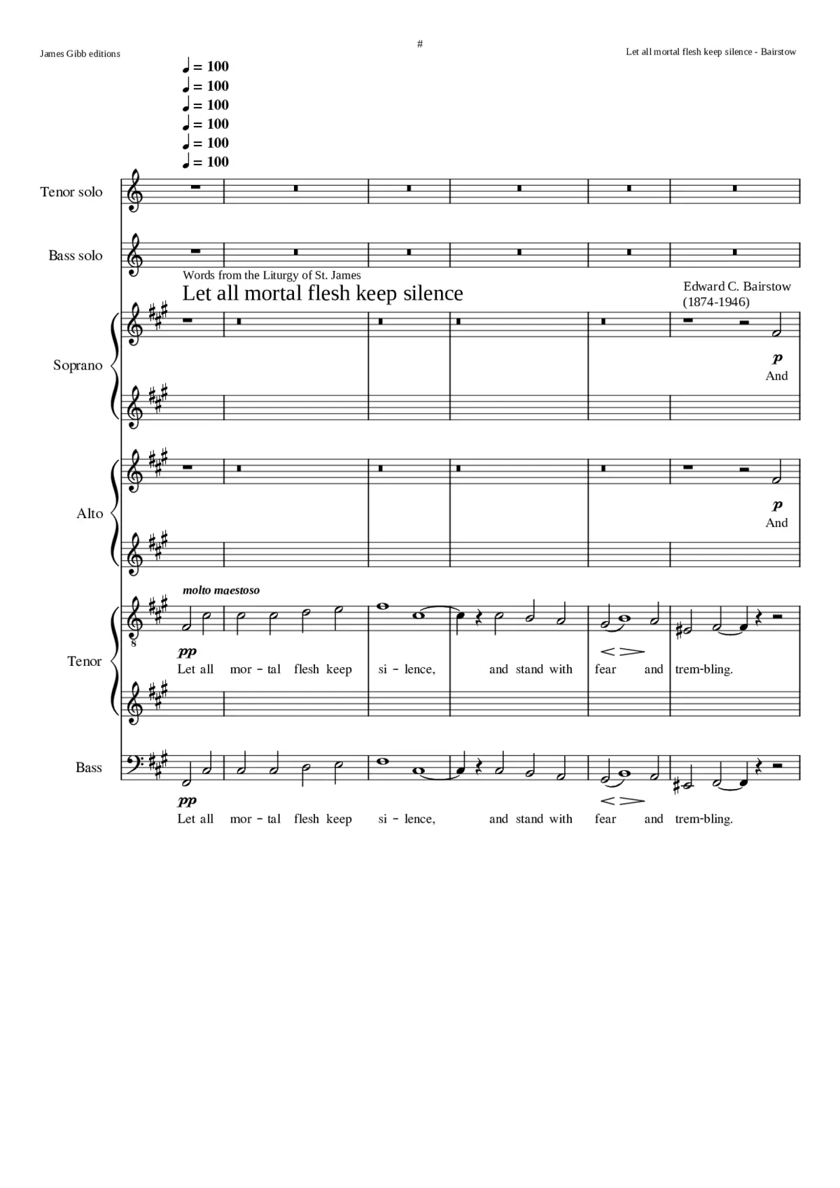 Let all mortal flesh keep silence - Page 1