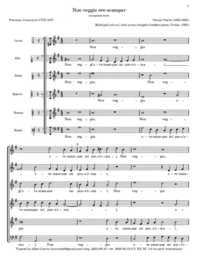 Non veggio ove scampar