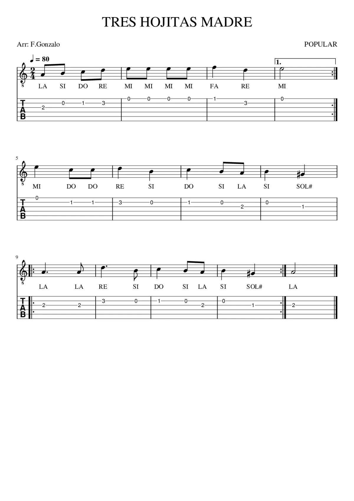 tres hojitas madre - Page 1