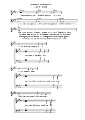 Preces and Responses (Ferial)
