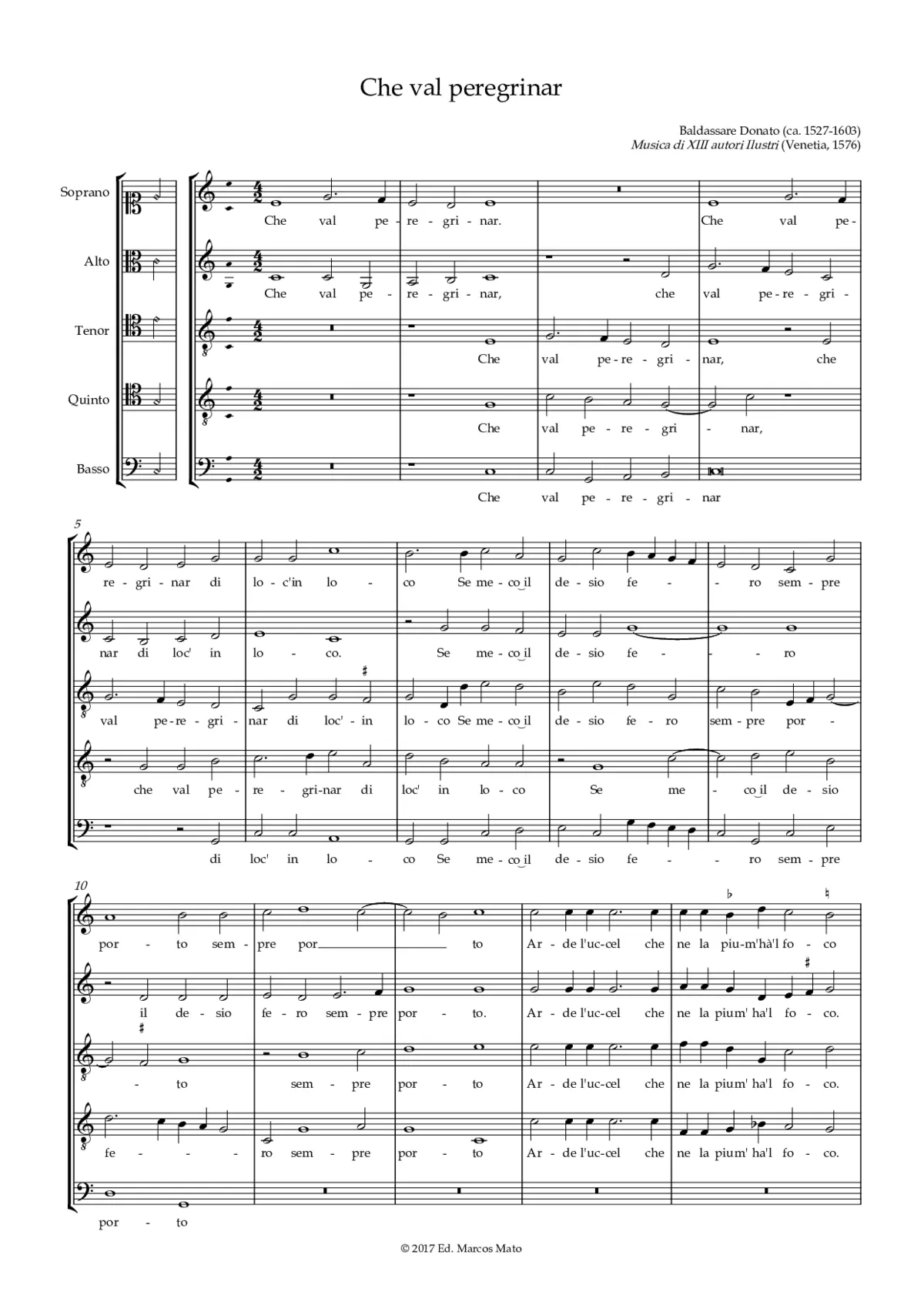 Che val peregrinar - Page 1