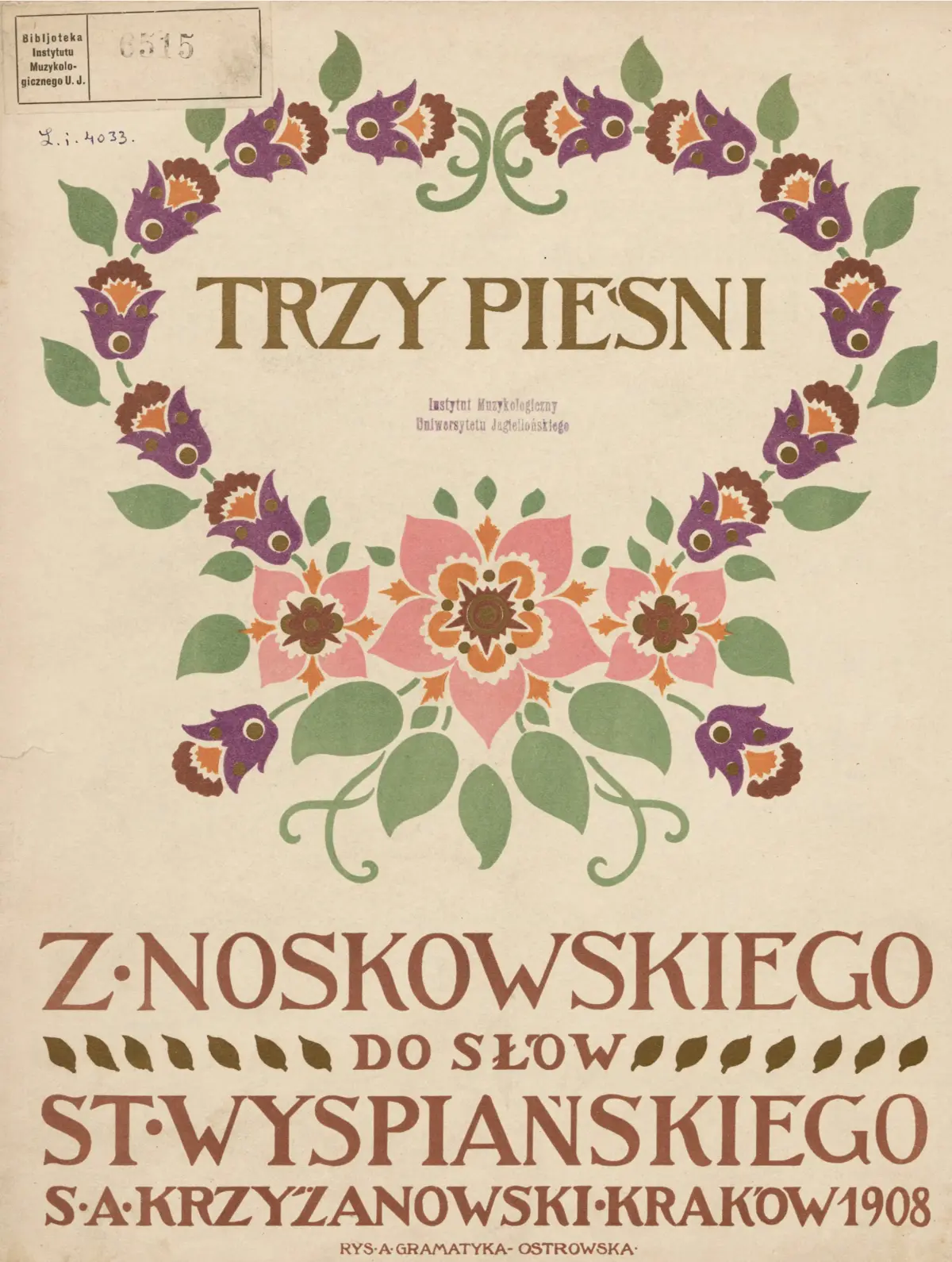 3 Pieśni - Page 1