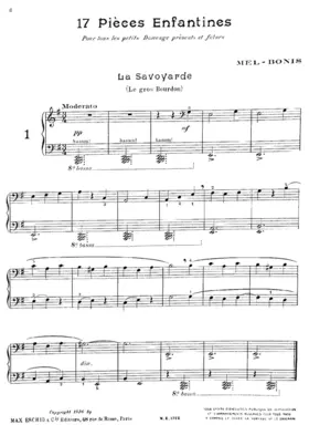 17 Pièces enfantines