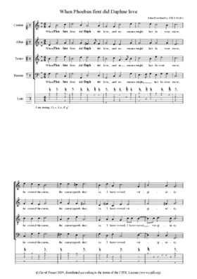 When Phœbus first did Daphne love