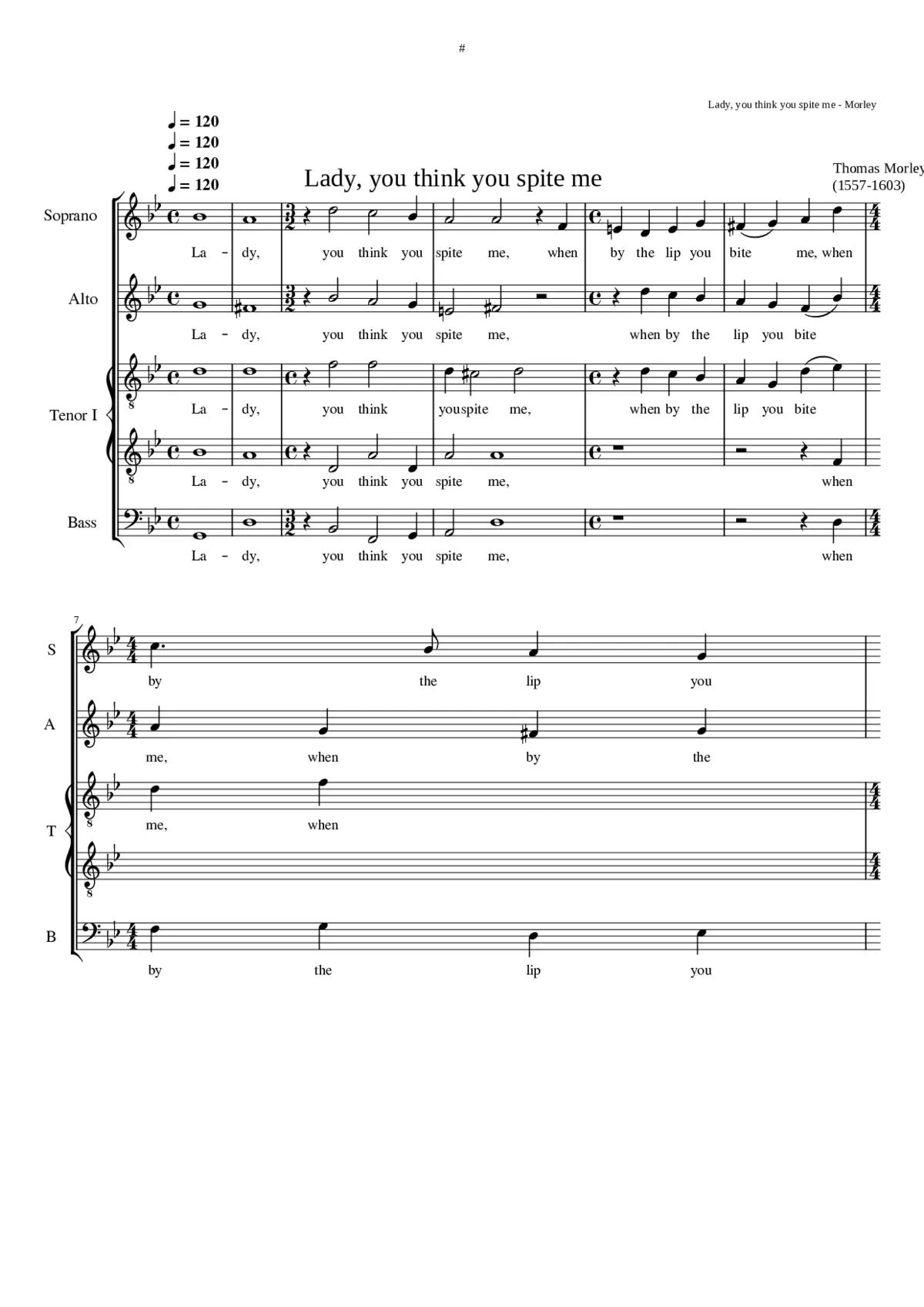 Lady you think you spite me - Page 1