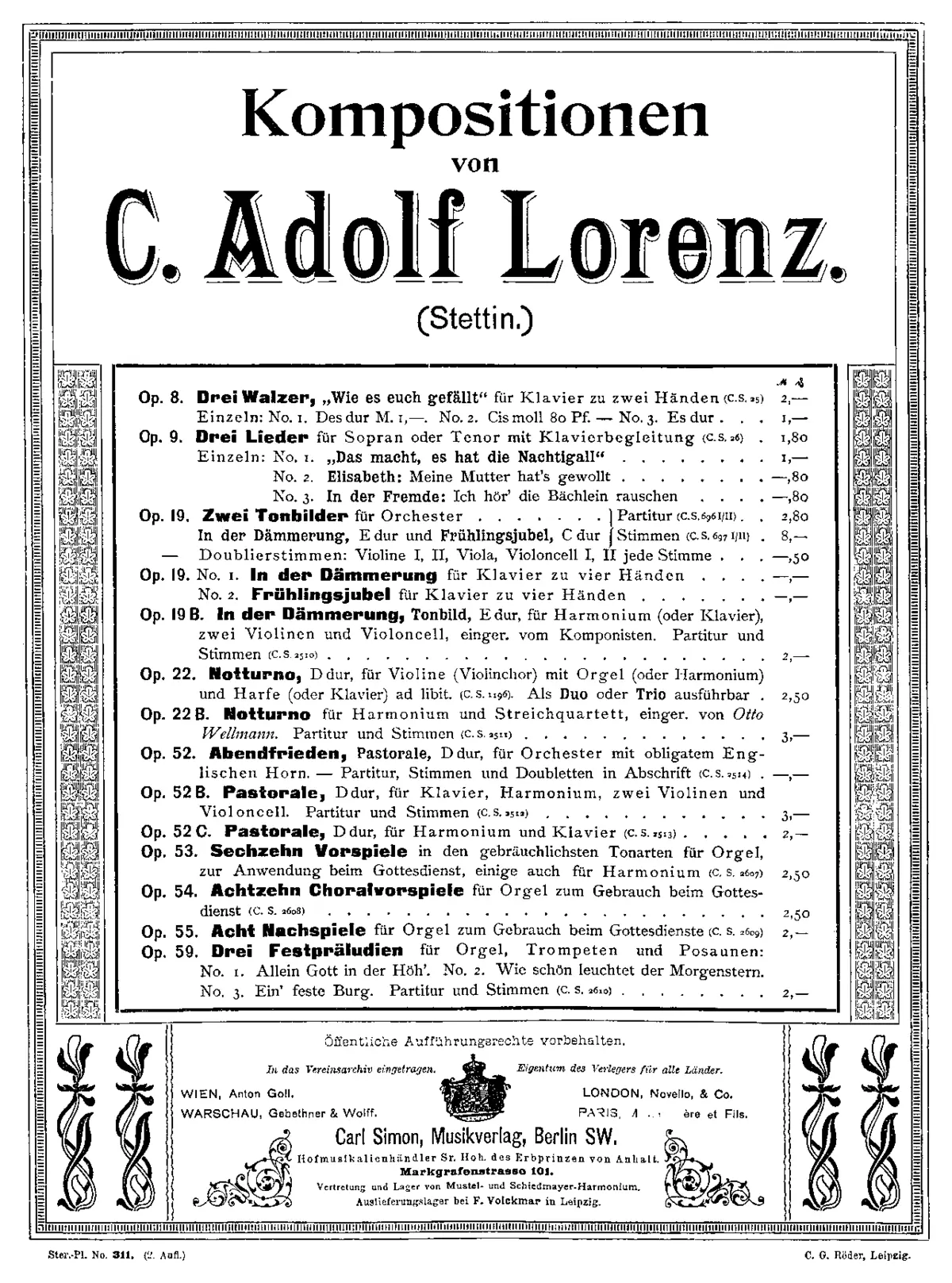 16 Vorspiele in den gebräuchlichsten Tonarten zur Anwendung beim Gottesdienst - Page 1