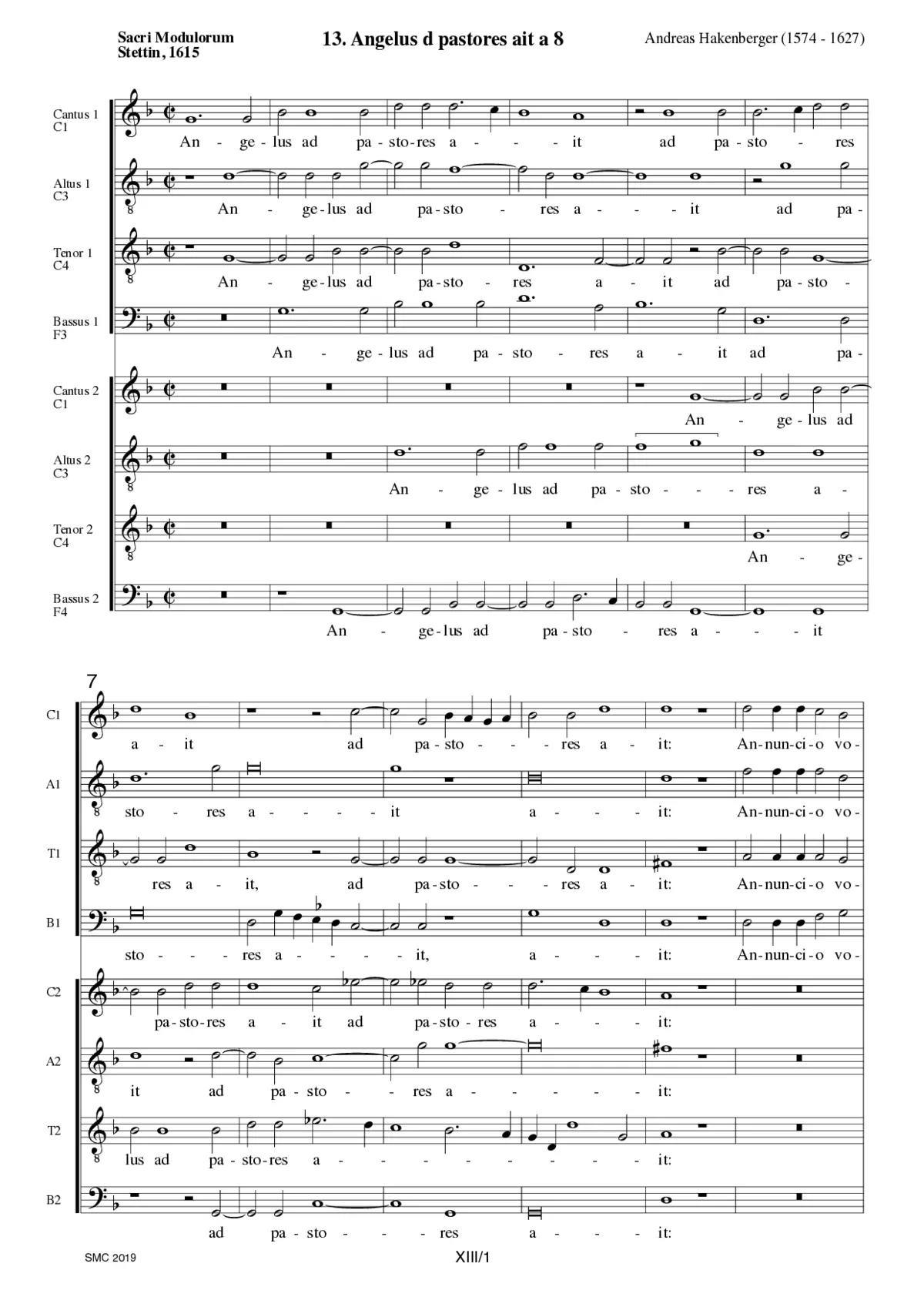 Angelus ad pastores ait - Page 1