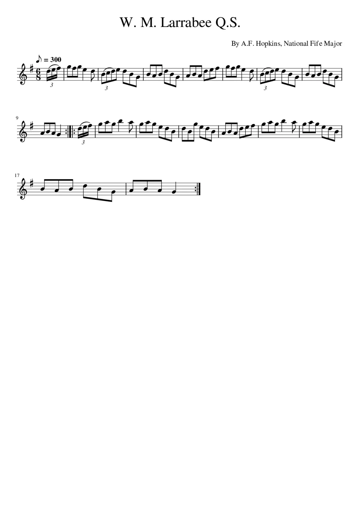 W. M. Larrabee Q.S. - Page 1