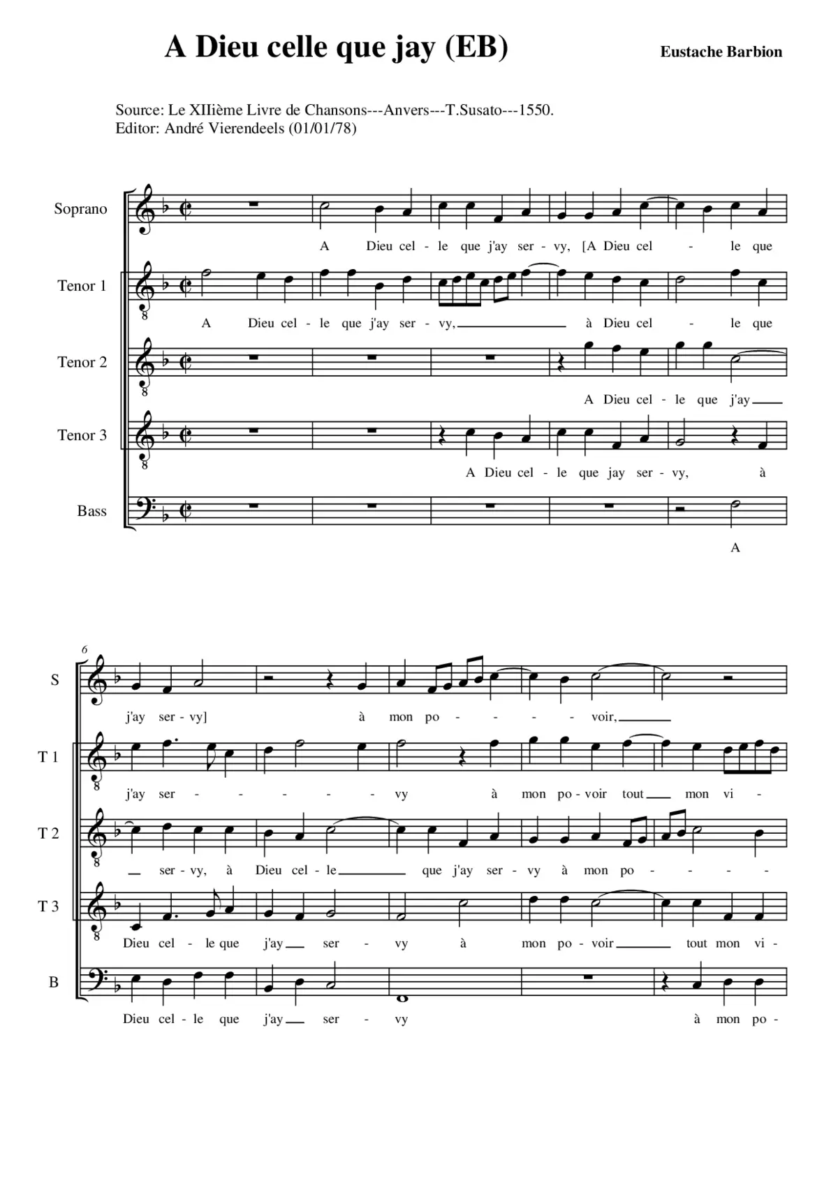 A Dieu celle que jay - Page 1
