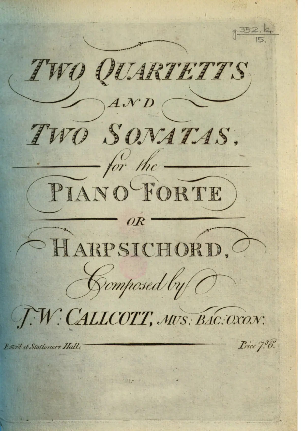 2 Quartets and 2 Sonatas - Page 1