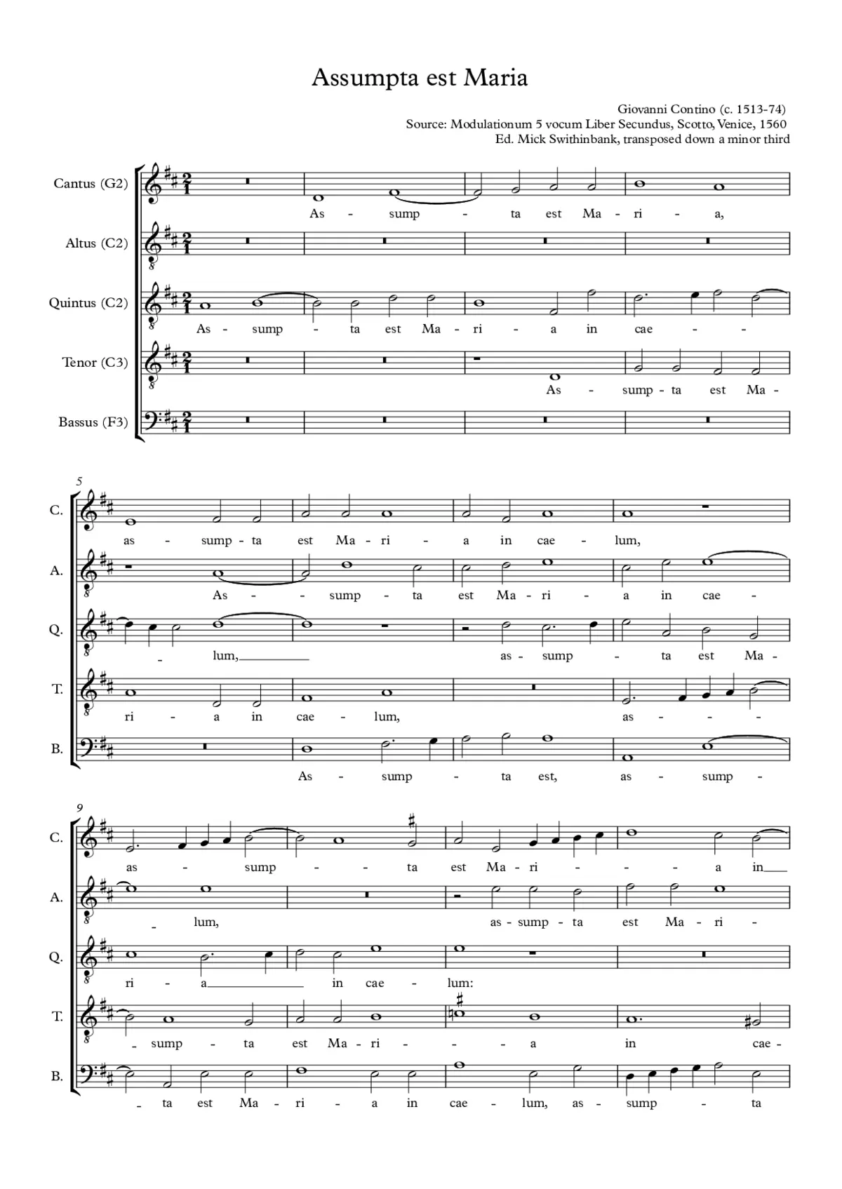 Assumpta est Maria - Page 1