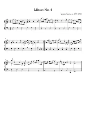 Minuets etc. for the Violin Mandolin German Flute and Harpsichord