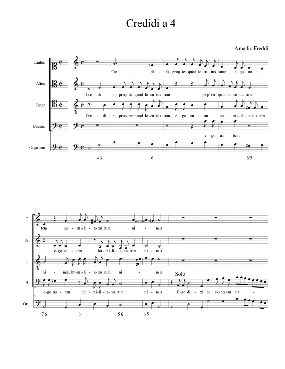 Credidi a 4 - Page 1