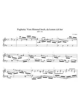 Vom Himmel hoch da komm ich her BWV 769