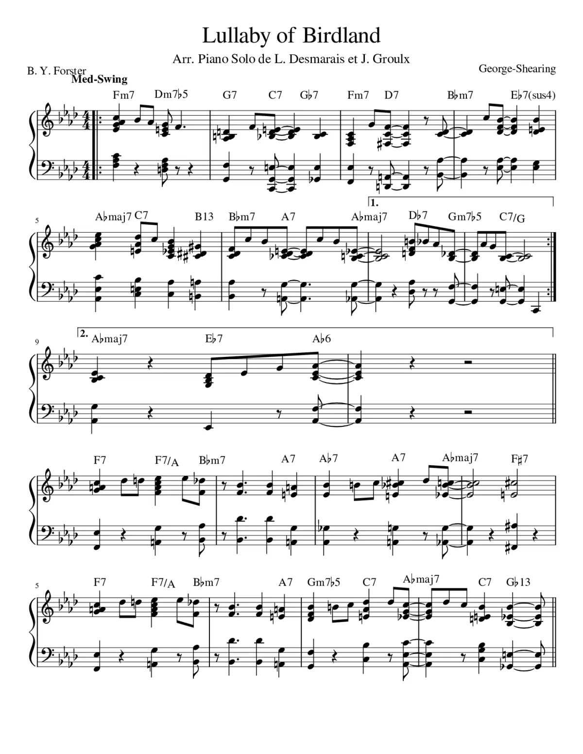 lullaby of birdland - Page 1