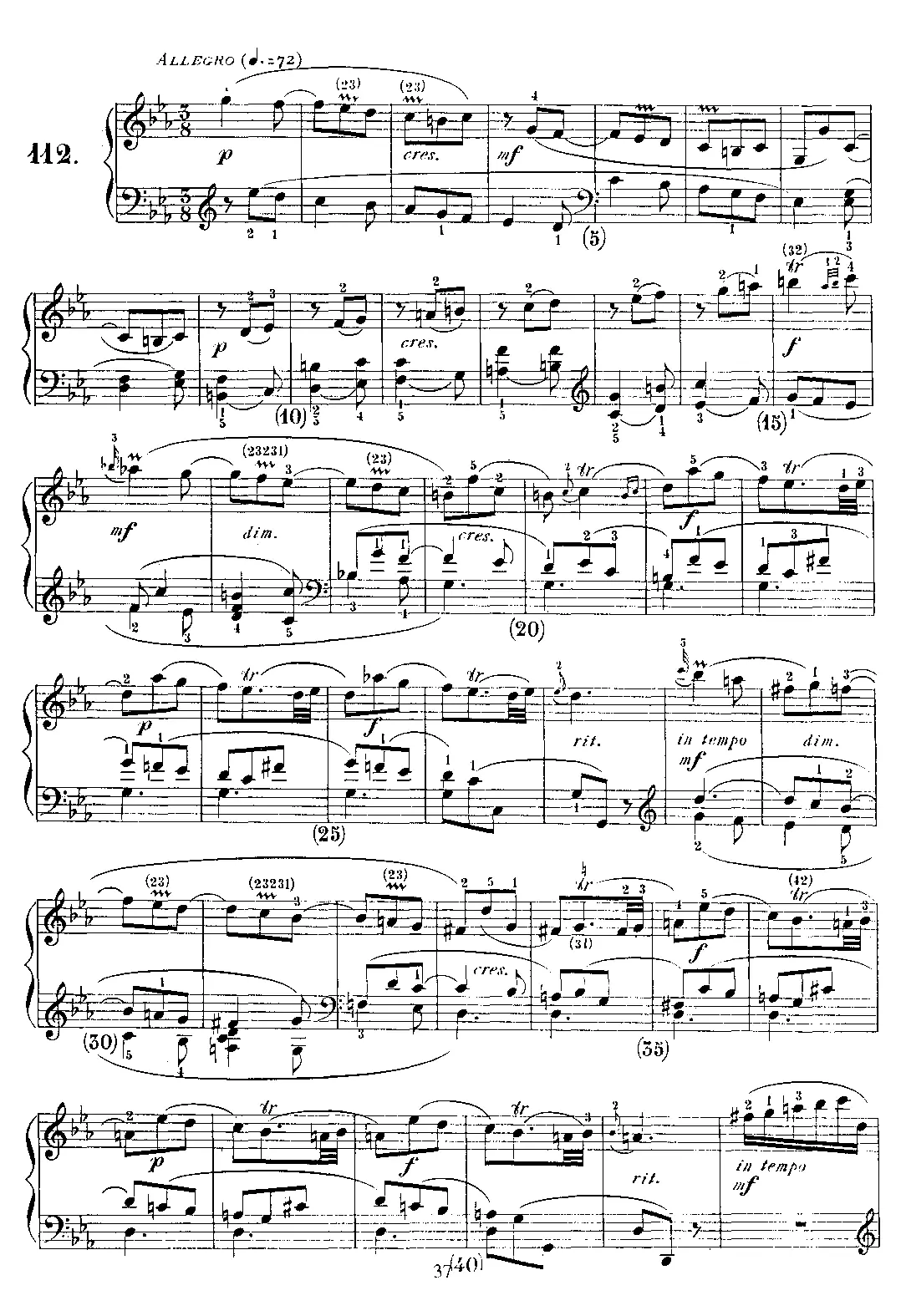 Keyboard Sonata in C minor - Page 1