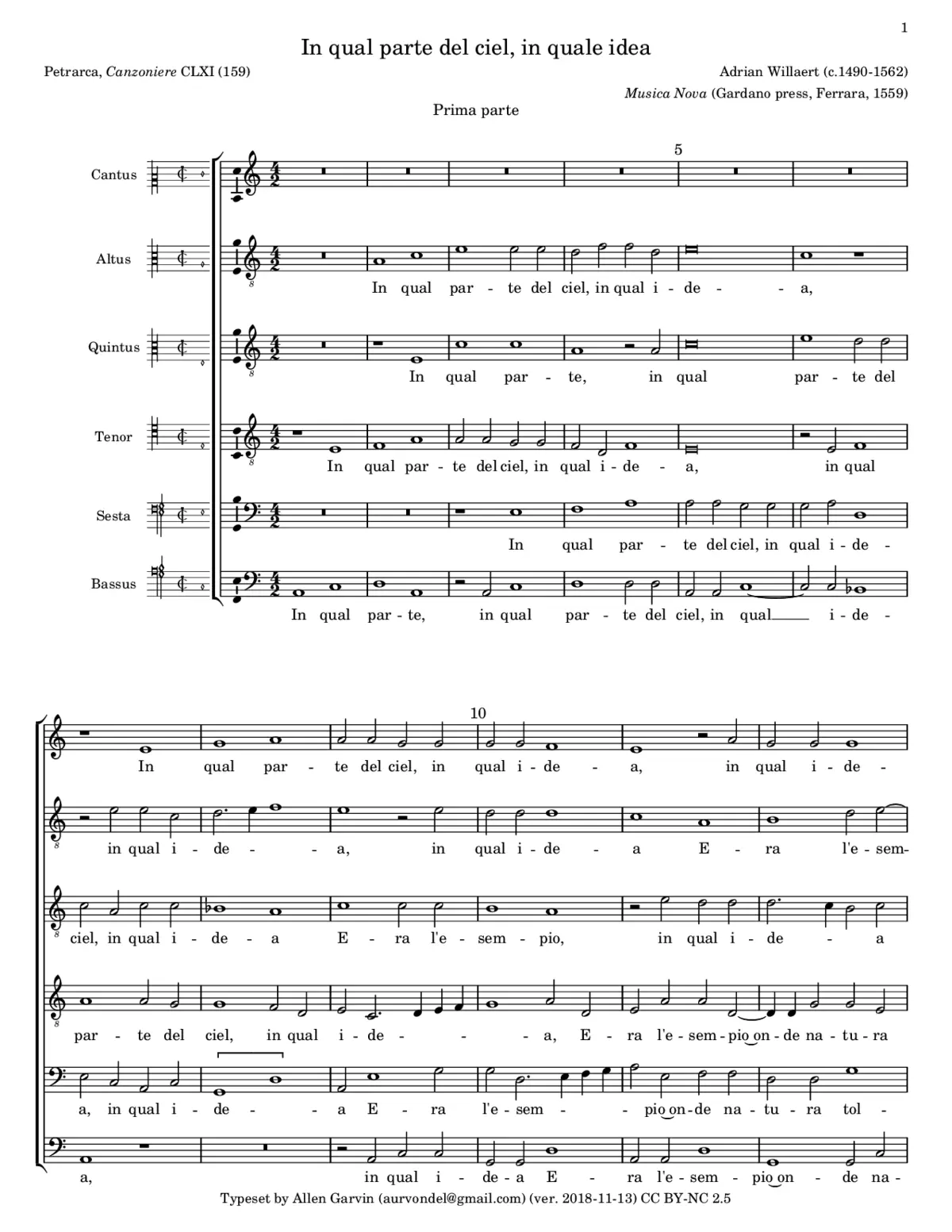 In qual parte del ciel, in quale idea - Page 1