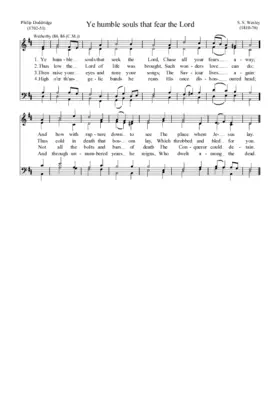 Ye humble souls that seek the Lord