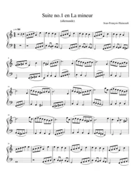 Suite no.1 en La mineur Allemande