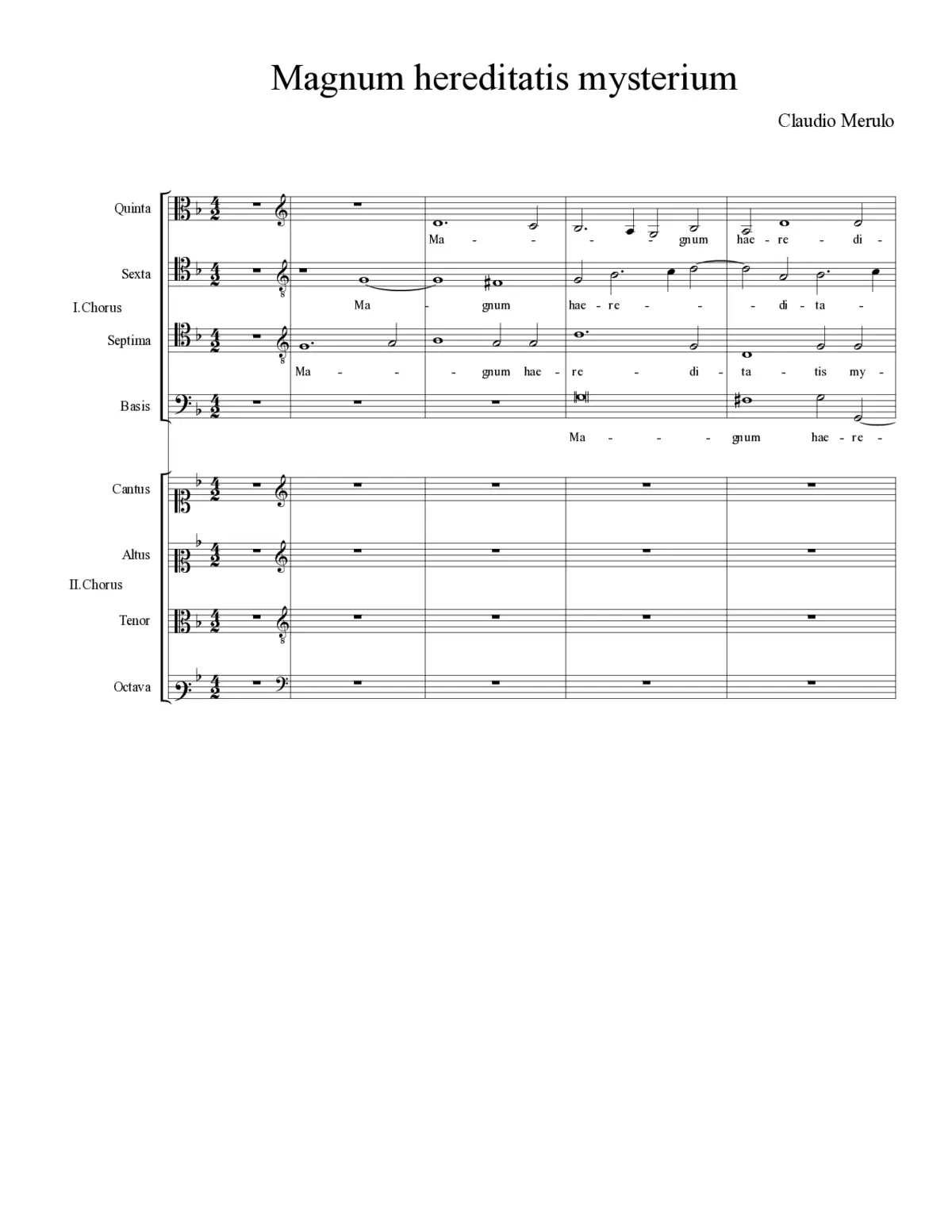 Magnum hereditatis mysterium - Page 1