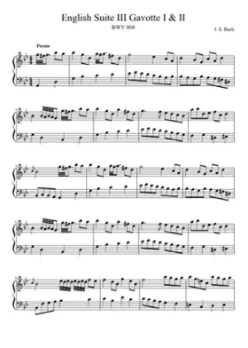 English Suite No.3 in G minor BWV 808