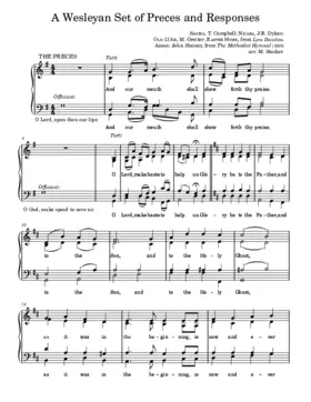 A Wesley Set of Preces and Responses