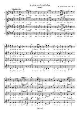 4 písně pro ženský sbor, op. 22