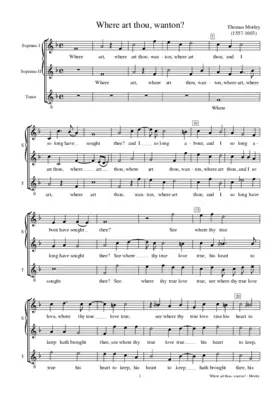 Where art thou wanton?