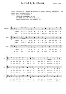 Merckt, ihr Liebhaber alle