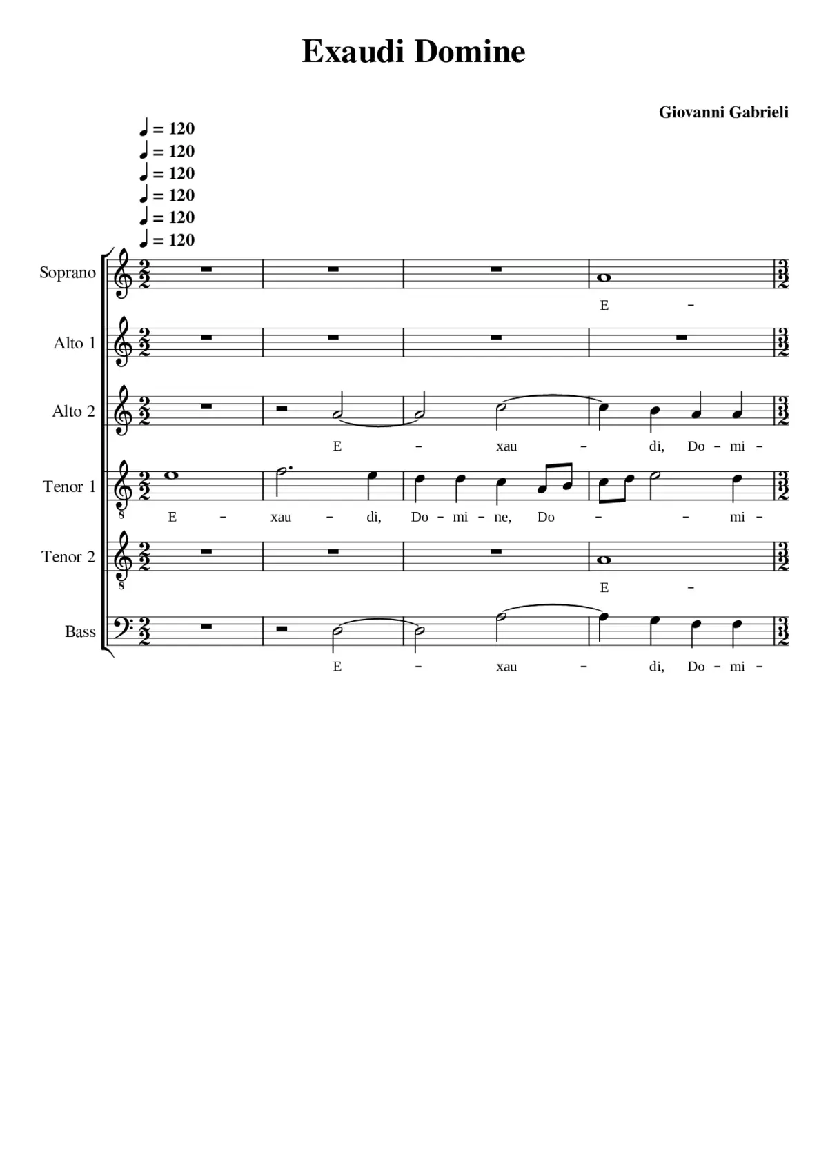 Exaudi Domine - Page 1