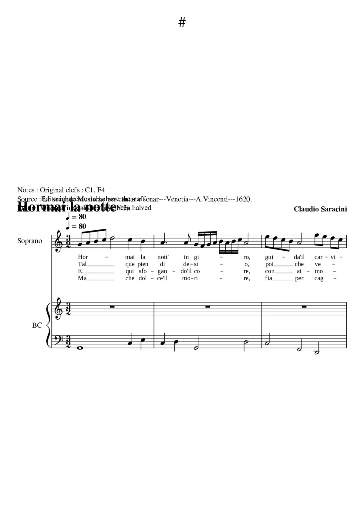 Hormai la notte - Page 1