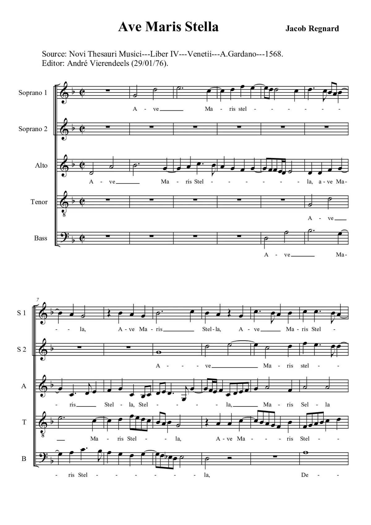 Ave maris stella - Page 1