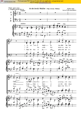 As the lovely maiden (Gdy śliczna Panna)