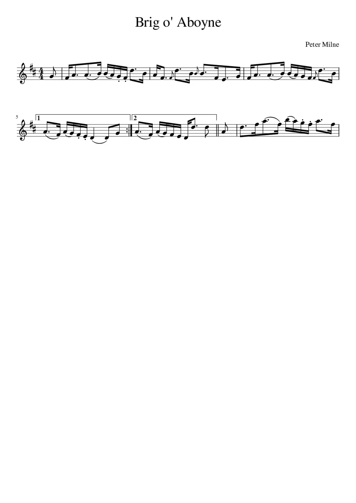 Brig o' Aboyne - Page 1