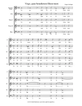 Virgo, quae benedictum filium tuum