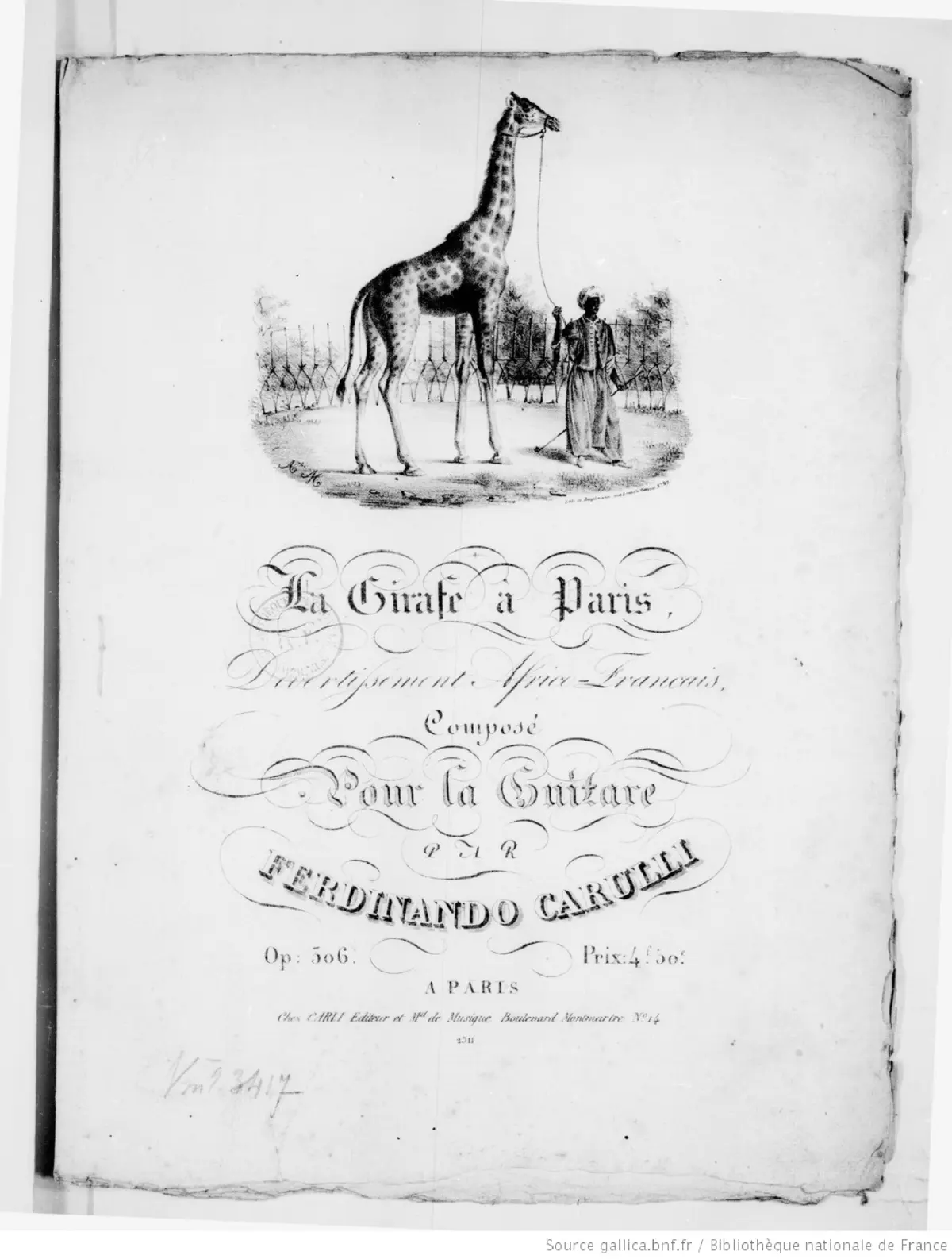 La Girafe à Paris - Page 1