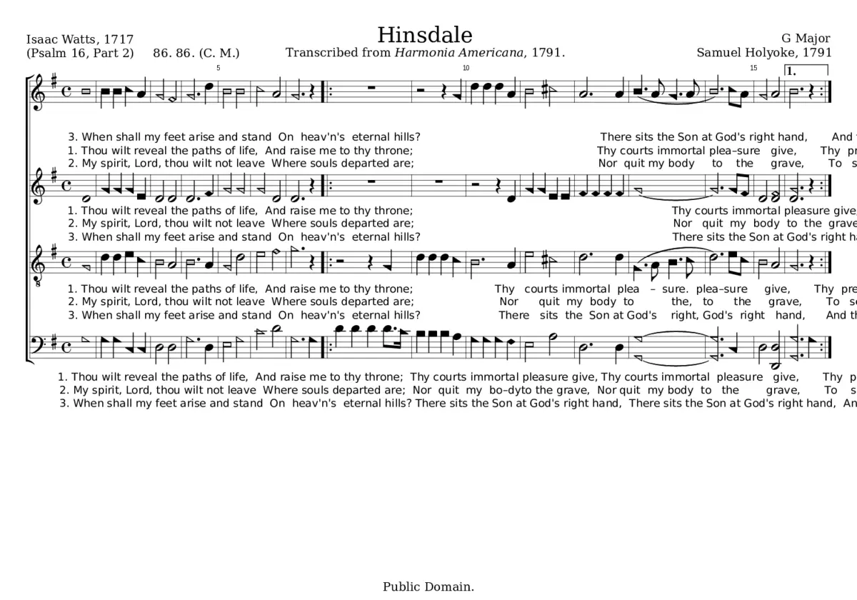 Hinsdale - Samuel Holyoke - Page 1
