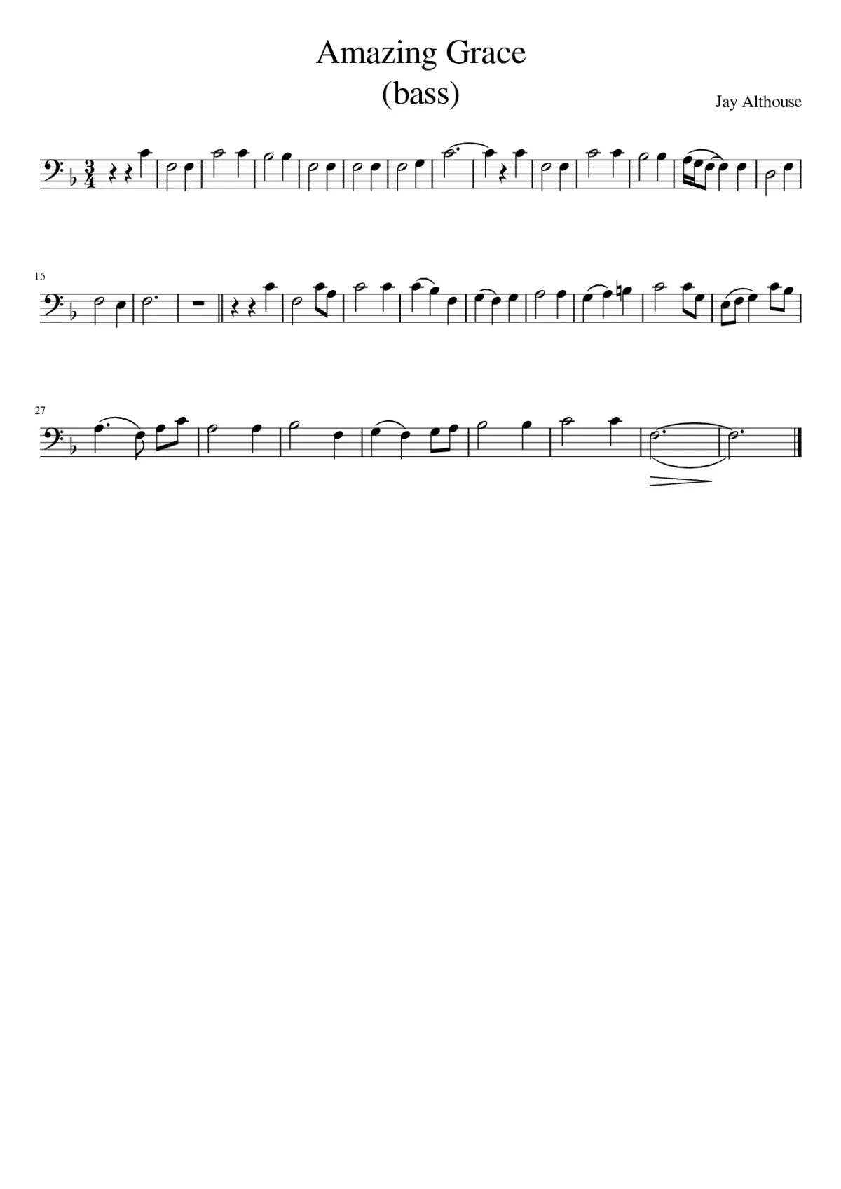 amazing grace - Page 1