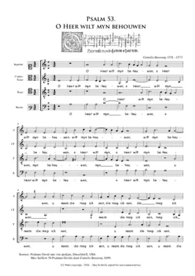 O Heer wilt mijn behouwen - ps 53