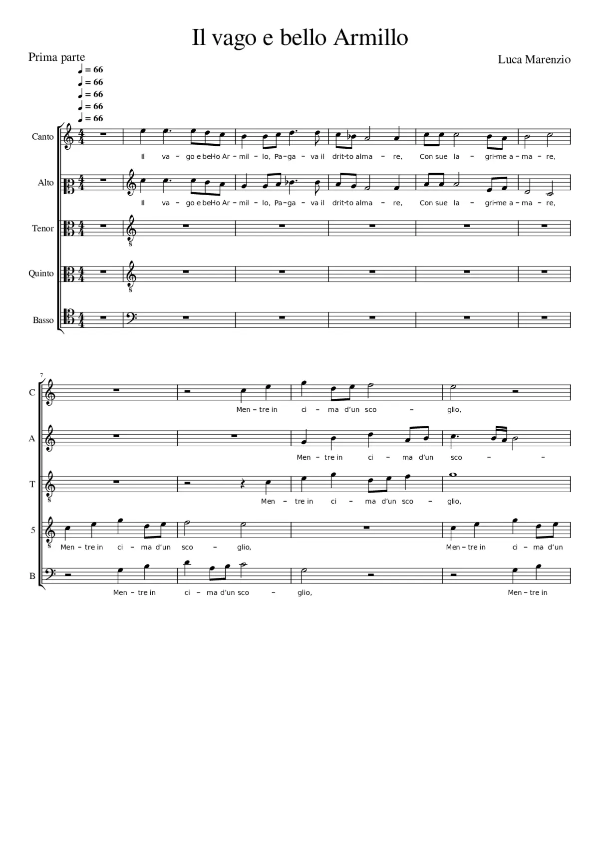 Il vago e bello Armillo - Page 1