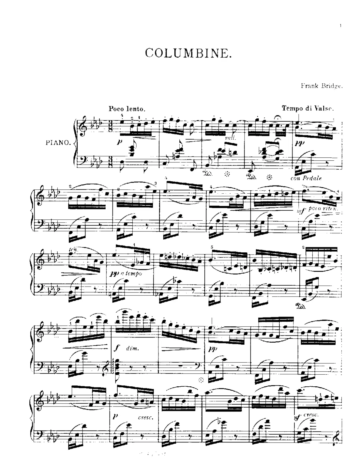 3 Piano Pieces - Page 1