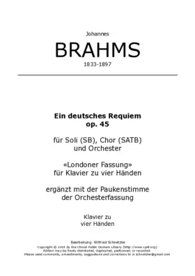 Ein deutsches Requiem, Op. 45