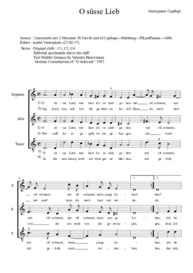 O süsse Lieb