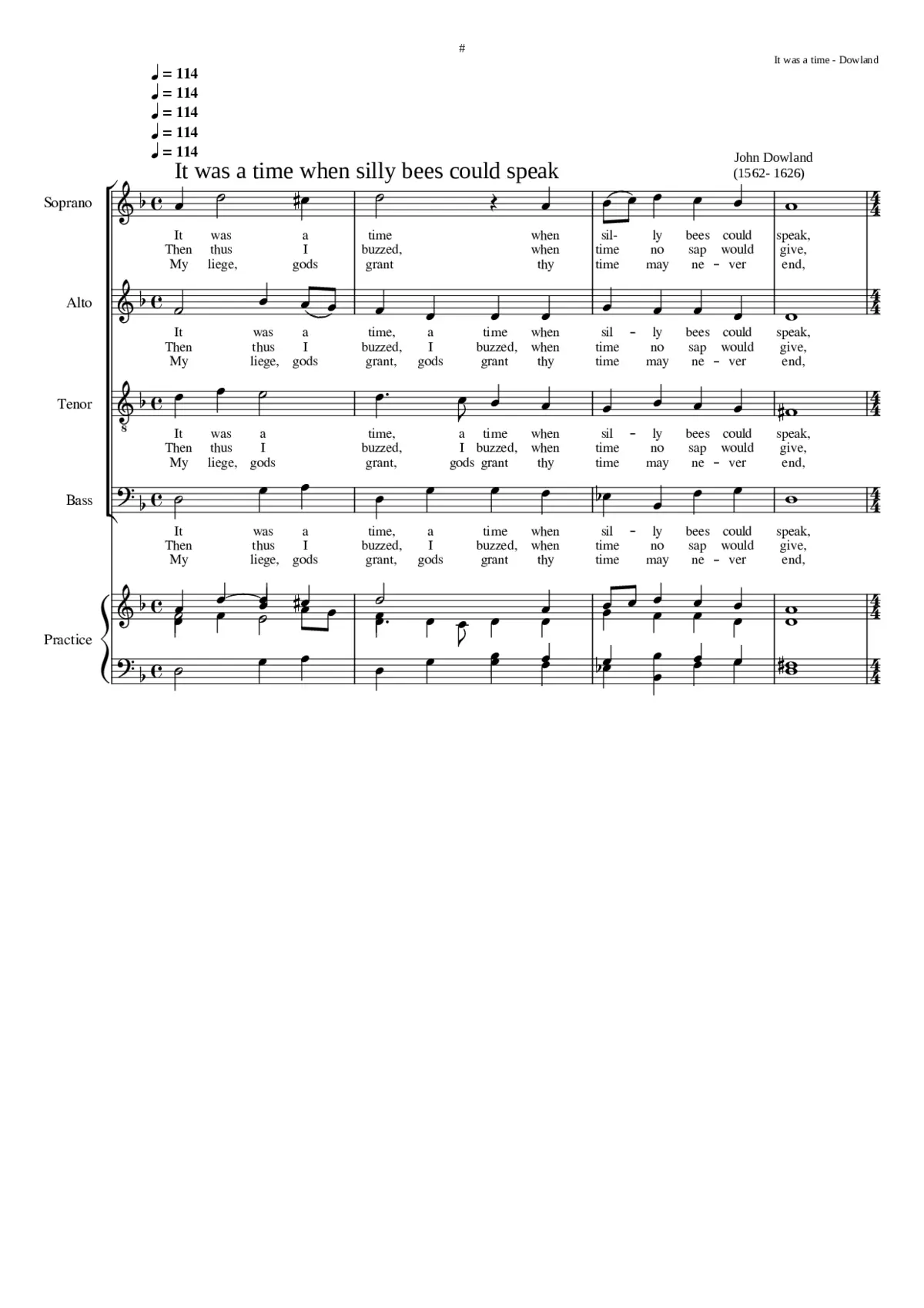 It was a time when silly Bees could speake - Page 1