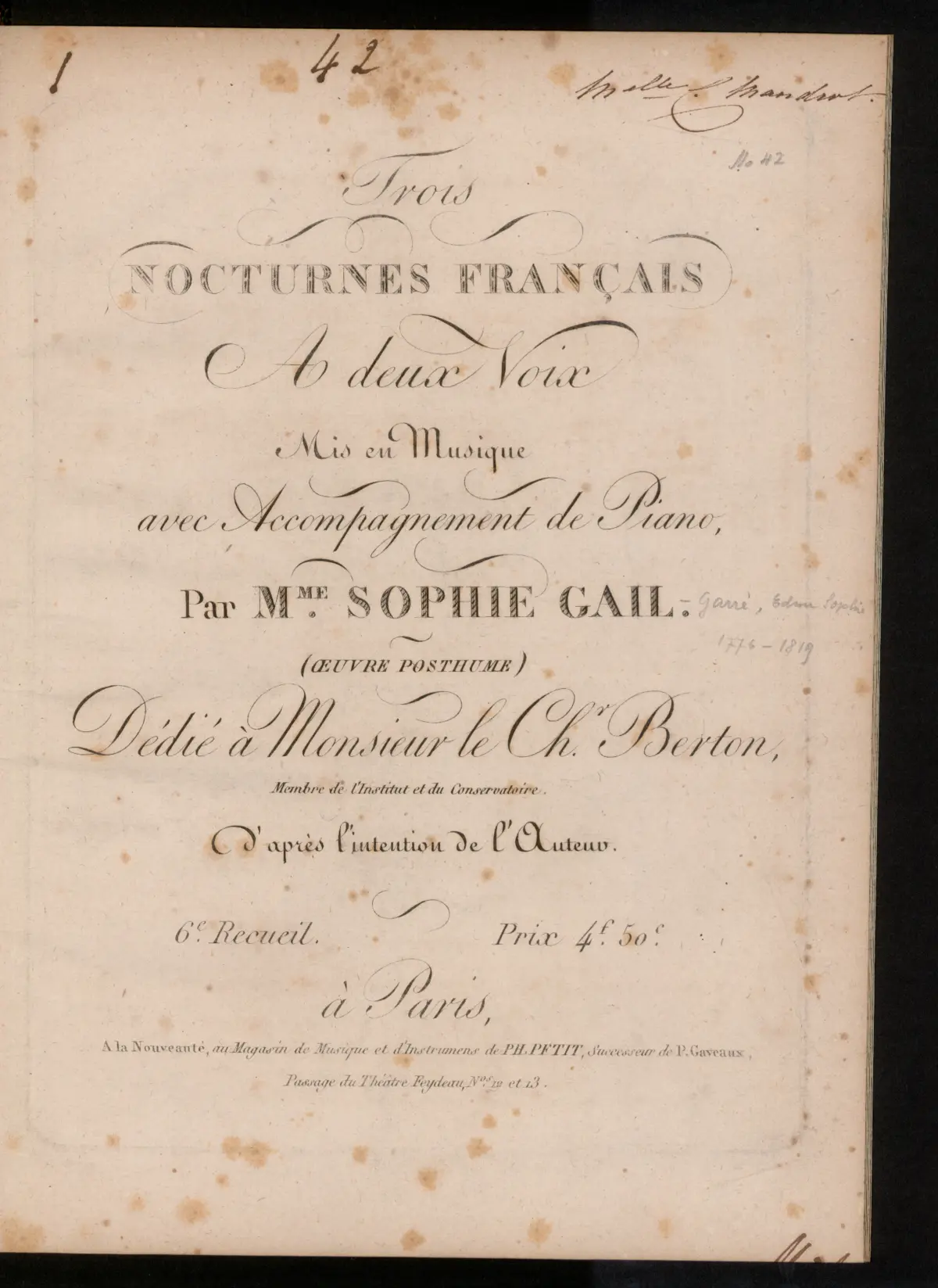 3 Nocturnes français - Page 1