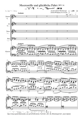 Meeresstille und glückliche Fahrt, JWV 38